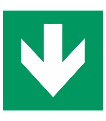 Aufkleber "Richtungsangabe abwärts"