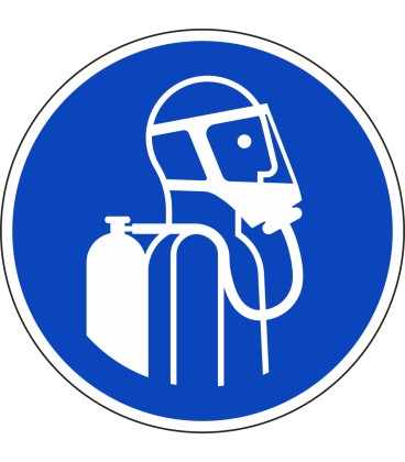 Aufkleber "Unabhängiges Atemschutzgerät tragen"