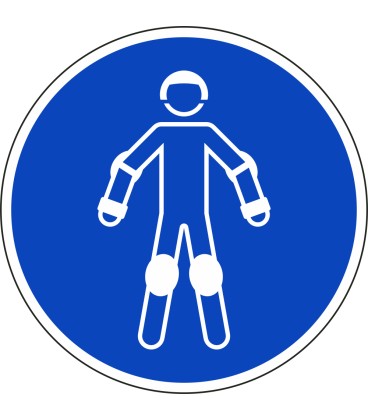 Aufkleber "Rollsport-Schutzausrüstung tragen"