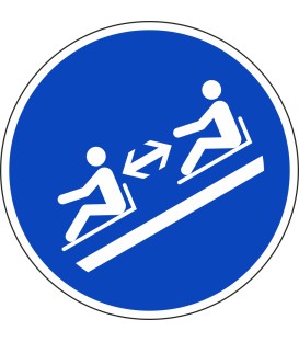 Aufkleber "Abstand halten"