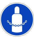 Schilder 'Gaszylinder sichern'
