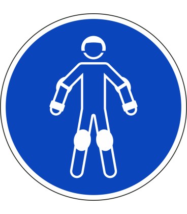 Schilder "Rollsport-Schutzausrüstung tragen"