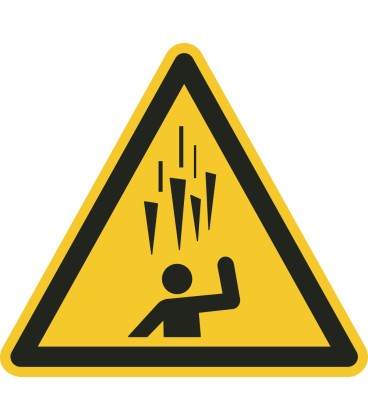 Schilder "Herabfallende Eisbrocken"