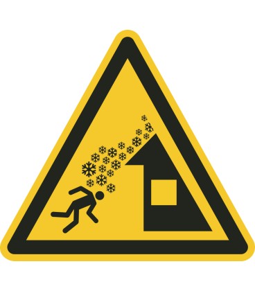 Schilder "Dachlawine"