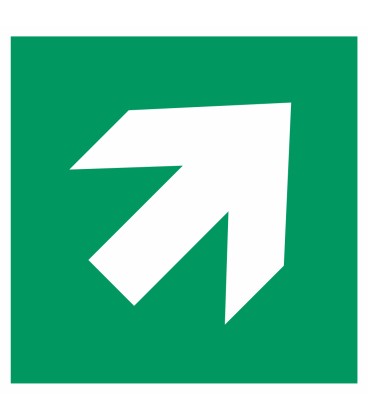 Aufkleber "Richtungsangabe rechts aufwärts"