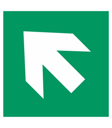 Aufkleber "Richtungsangabe rechts aufwärts"