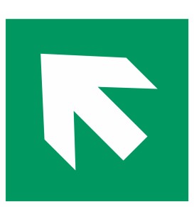 Aufkleber "Richtungsangabe links aufwärts"