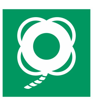 Aufkleber "Rettungsring mit Leine"