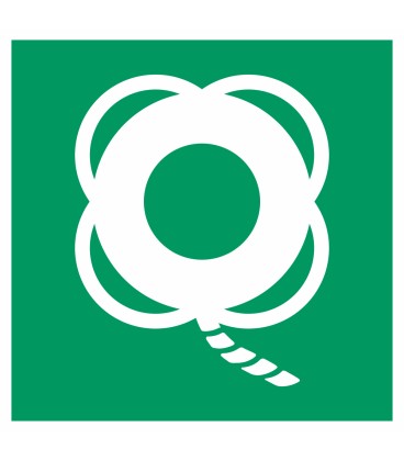 Aufkleber "Rettungsring mit Leine"