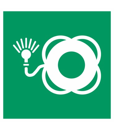 Aufkleber "Rettungsring mit Licht"