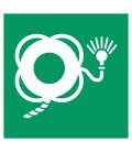 Aufkleber 'Rettungsring mit Leine und Lampe'