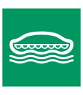 Schilder 'Rettungsboot'