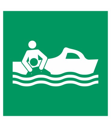 Schilder "Bereitschaftsboot"