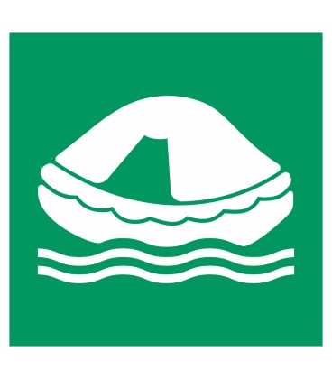 Schilder "Rettungsfloß"