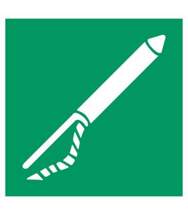 Schilder "Leinenwurfgerät"