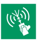 Schilder 'UKW-Sprechfunkgerät (Senden/Empfangen), tragbar'