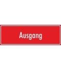 Schilder 'Ausgang' (rot)