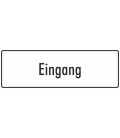 Schilder "Eingang" (weiß)