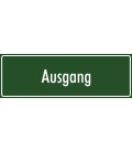 Schilder 'Ausgang' (grün)