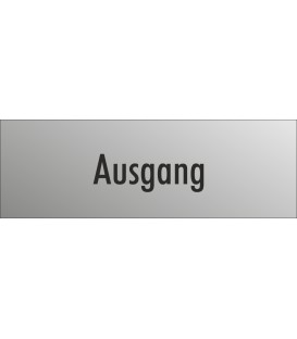 Schilder "Ausgang" (edelstahl)