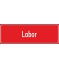 Schilder 'Labor' (rot)