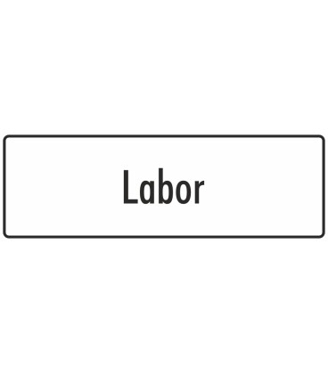 Schilder "Labor" (weiß)