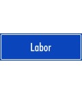 Schilder 'Labor' (blau)