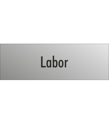 Schilder "Labor" (edelstahl)
