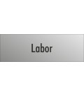 Schilder 'Labor' (Edelstahl Look)