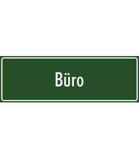 Schilder "Büro" (grün)