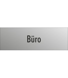 Schilder "Büro" (edelstahl)