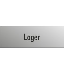Schilder "Lager" (edelstahl)