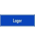 Schilder 'Lager' (blau)