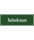 Schilder 'Technikraum' (grün)