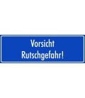 Schilder 'Vorsicht Rutschgefahr' (blau)