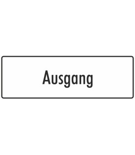 Aufkleber "Ausgang" (weiß)