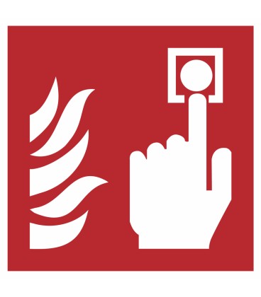 Aufkleber "Brandmelder"