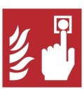 Aufkleber "Brandmelder"