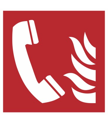 Aufkleber "Brandmeldetelefon"