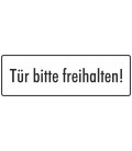 Aufkleber "Tür bitte Freihalten" (weiß)