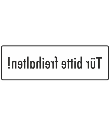 Aufkleber "Tür bitte Freihalten" (weiß)