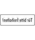 Aufkleber "Tür bitte Freihalten" (weiß)