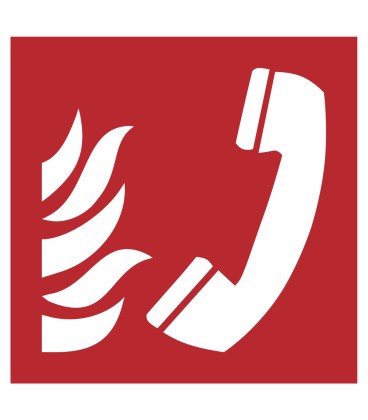 Aufkleber "Brandmeldetelefon"