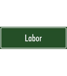 Aufkleber "Labor" (grün)