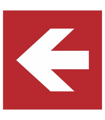 Schilder "Richtungsangabe links"