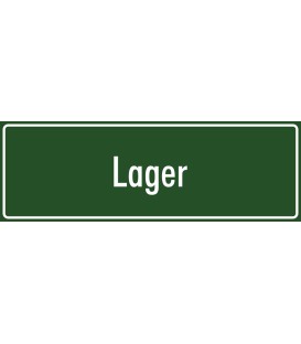 Aufkleber "Lager" (grün)