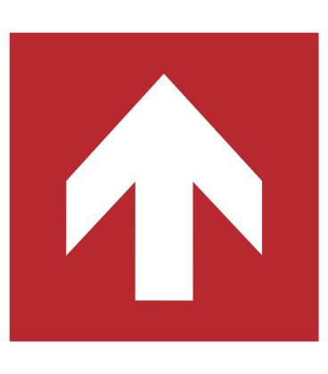 Schilder "Richtungsangabe aufwärts"