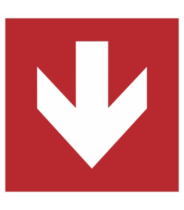 Schilder "Richtungsangabe abwärts"