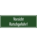 Aufkleber 'Vorsicht Rutschgefahr' (grün)