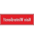 Aufkleber "Kein Winterdienst" (rot)